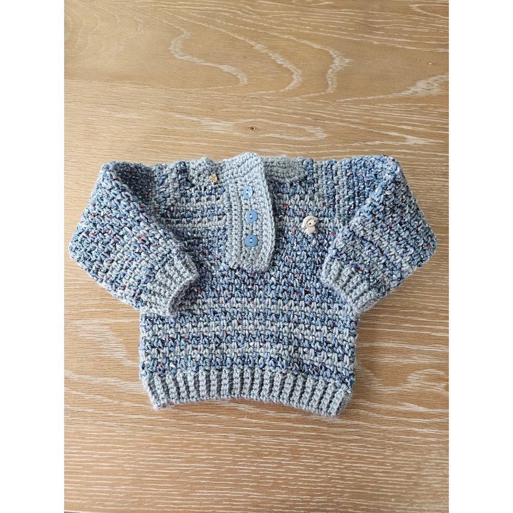 Handmade baby boy‎ sweater 6 mos
